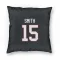 Black Chicago Blackhawks Craig Smith   Pillow Cover (18 X 18)