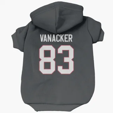 Black Chicago Blackhawks Marek Vanacker   Dog & Cat Pet Hoodie