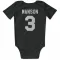 Black White Chicago Blackhawks Dave Manson   Newborn & Infant Bodysuit