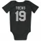 Black White Chicago Blackhawks Jonathan Toews   Newborn & Infant Bodysuit