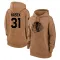 Brown Women's Dominik Hasek Chicago Blackhawks 2023 Salute to Service Pullover Hoodie