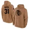 Brown Youth Dominik Hasek Chicago Blackhawks 2023 Salute to Service Club Pullover Hoodie