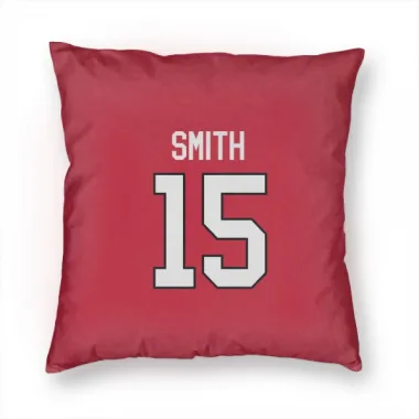 Red Chicago Blackhawks Craig Smith   Pillow Cover (18 X 18)