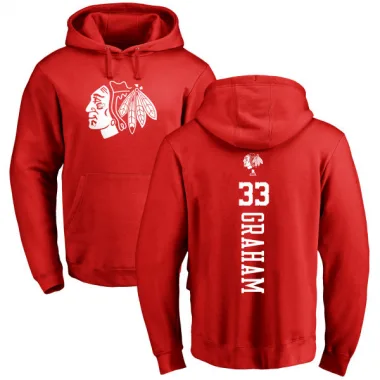 Red Youth Dirk Graham Chicago Blackhawks Branded One Color Backer Pullover Hoodie