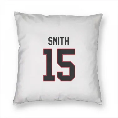 White Chicago Blackhawks Craig Smith   Pillow Cover (18 X 18)